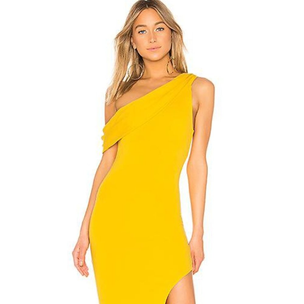 Lovers + Friends Marigold Gown in Marigold